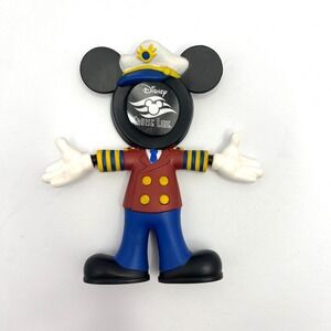 Disney Mickey Mouse Captain Photo Frame Rubber Cruise Line Souvenir Disneyana